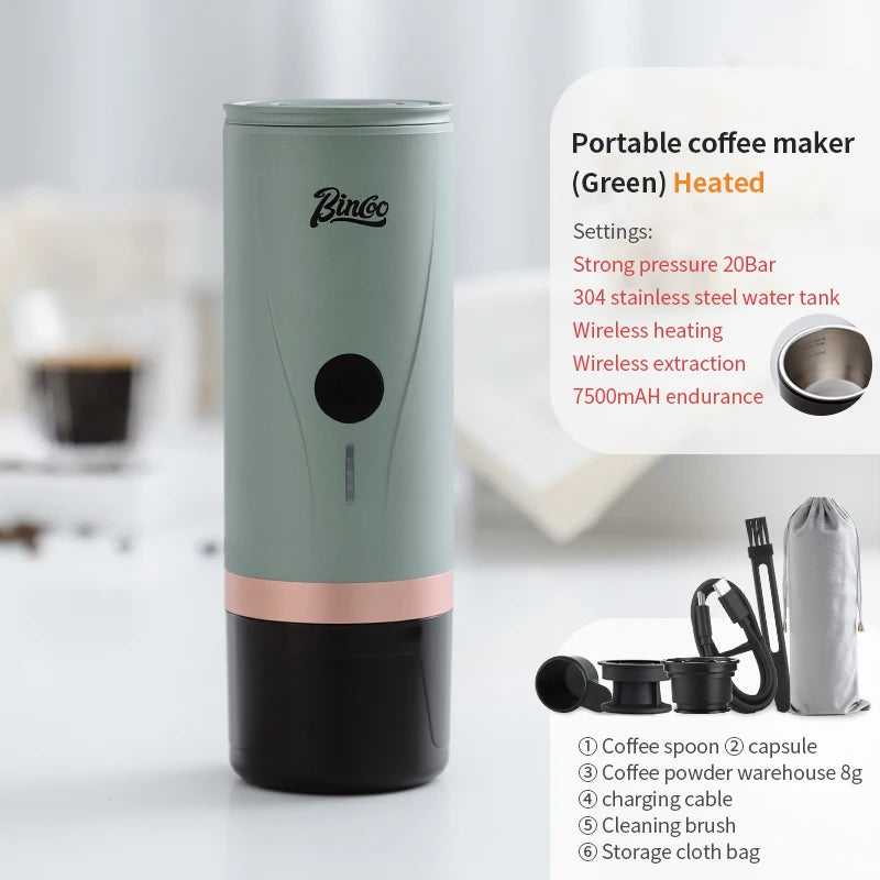 Bincoo portable capsule coffee machine (Italian)